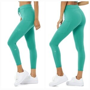 ALO Yoga Turquoise High-Waist Leggings